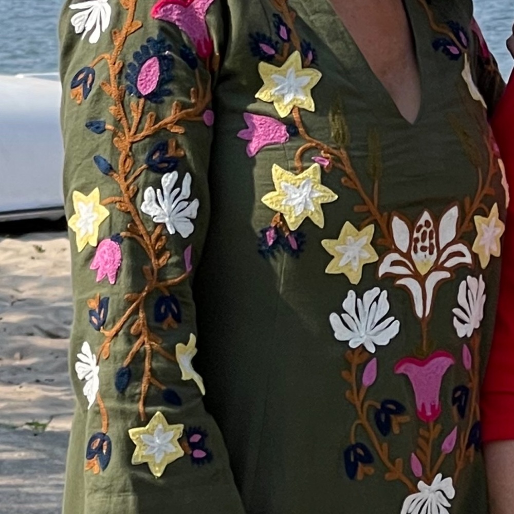 Roberta Roller Rabbit Green Patterned Dress